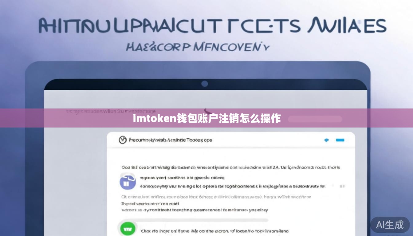imtoken钱包账户注销怎么操作